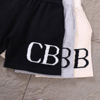 "CB" Shorts Beige