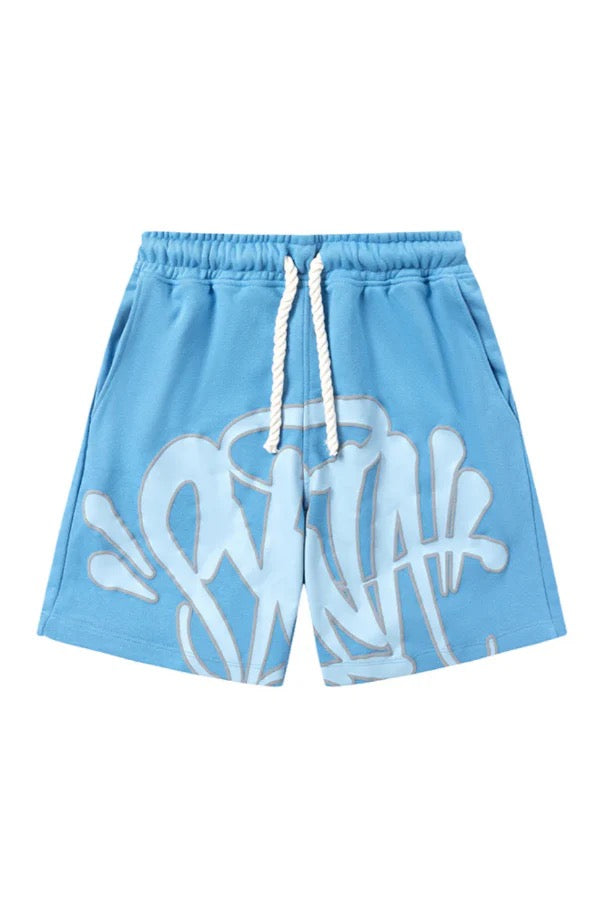 "Graffiti" Short Set Baby Blue