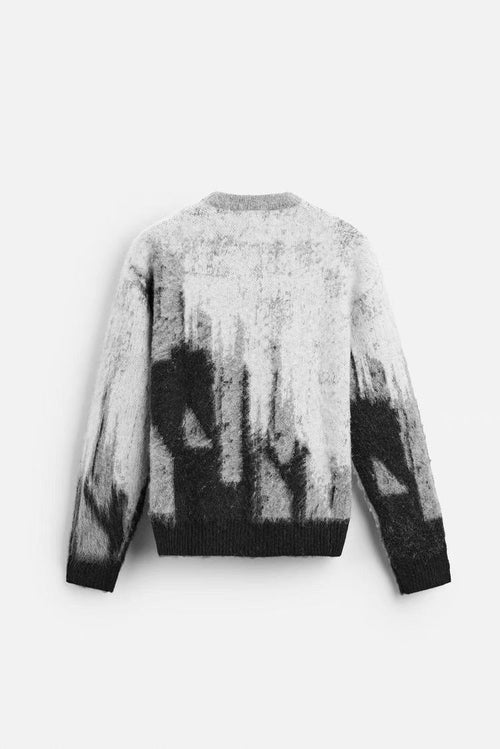 "Confusion" knitted sweater