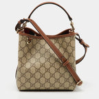 GG CANVAS SMALL BUCKET BAG